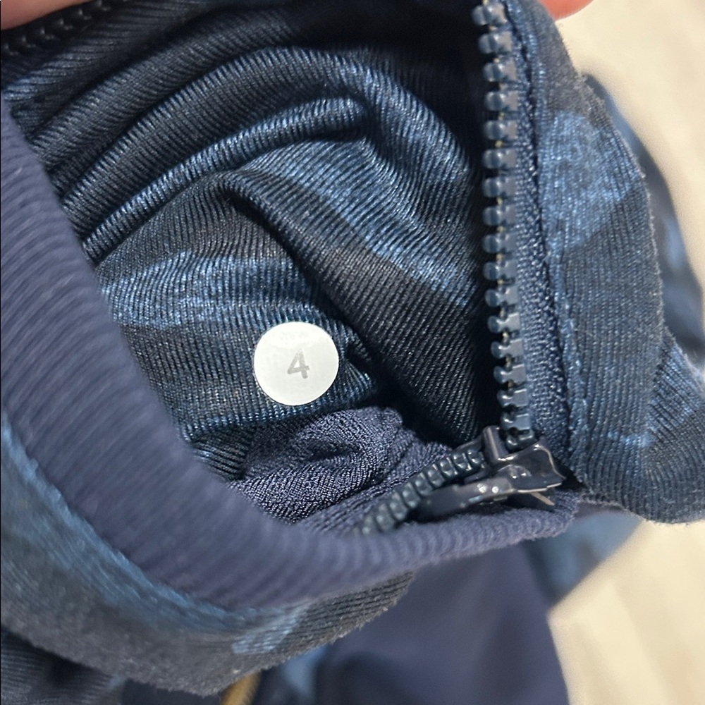 Lululemon Namaskar Blue Camo Zip-Up Hoodie - Picture 3 of 7